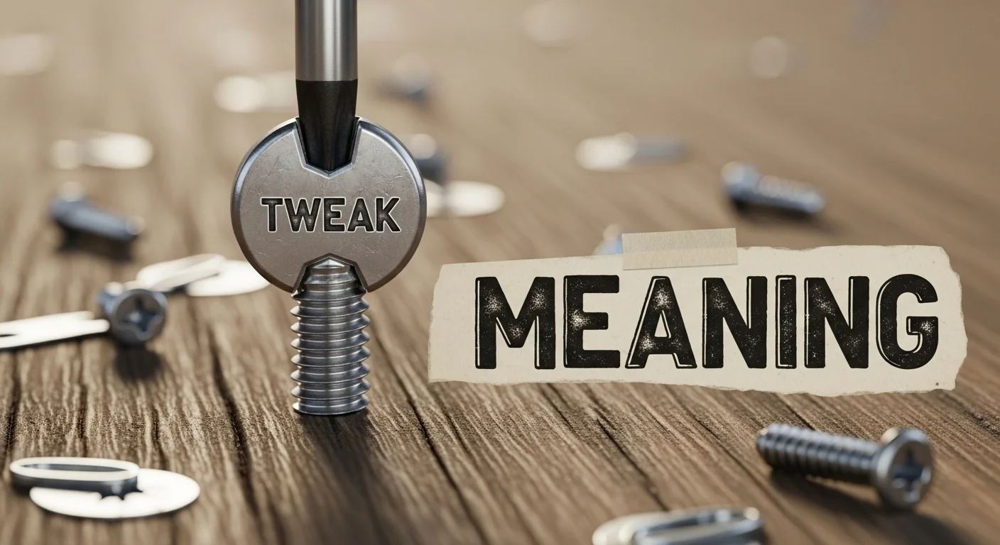 Common Mistakes About the Word “Tweak”