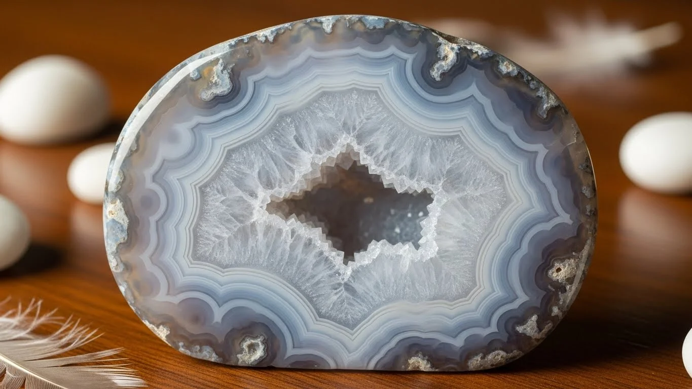 Example Sentences Using “Blue Lace Agate”