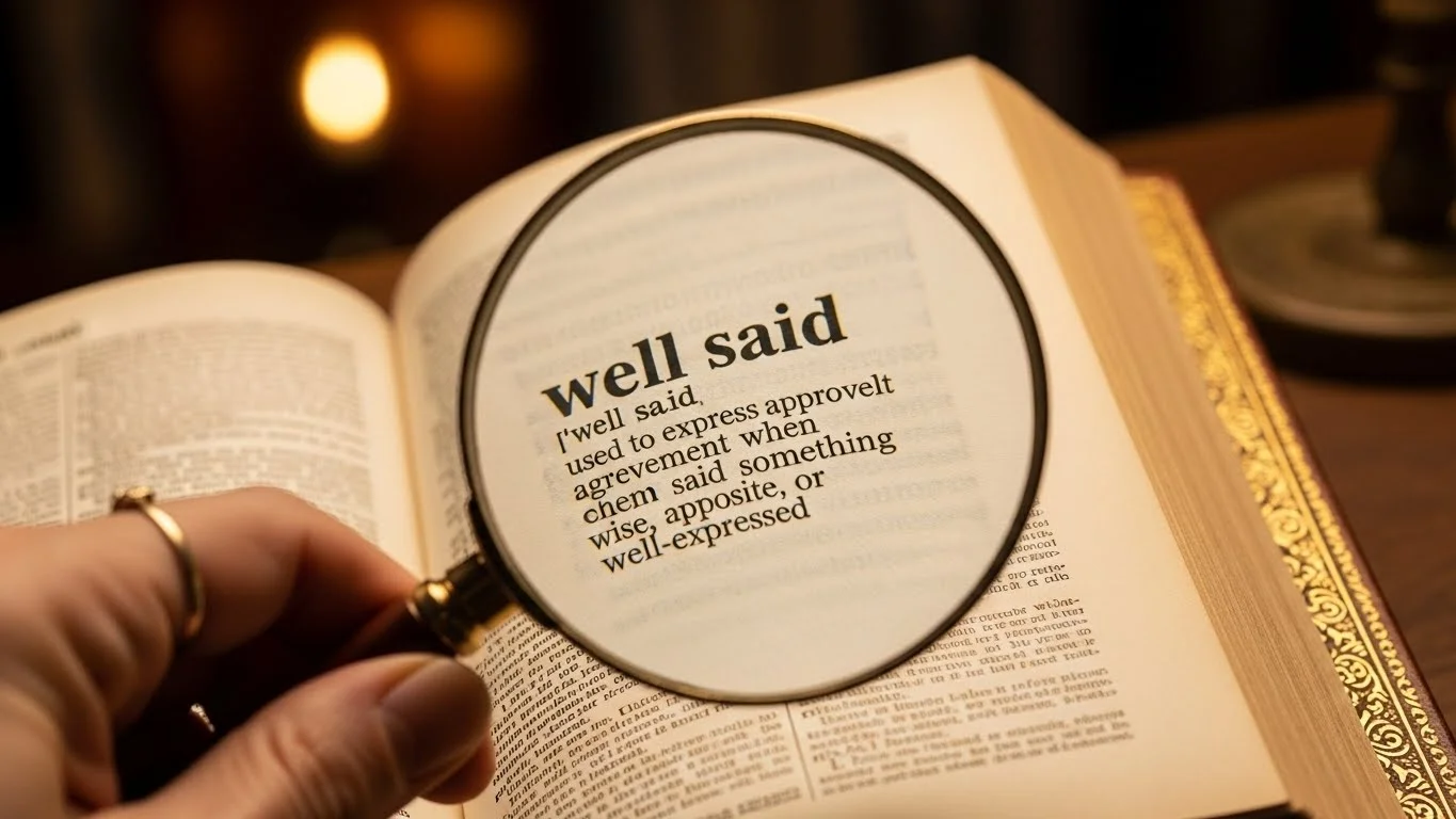How People Use “Well Said” in Text