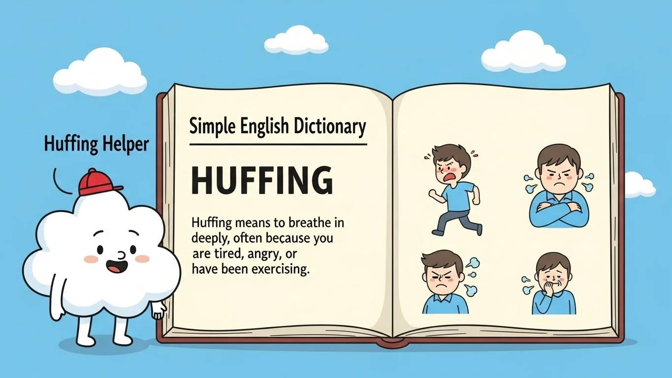 Huffing Meaning in Simple English