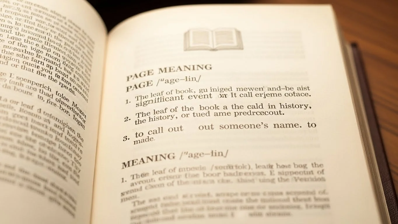 Page Meaning in Simple English