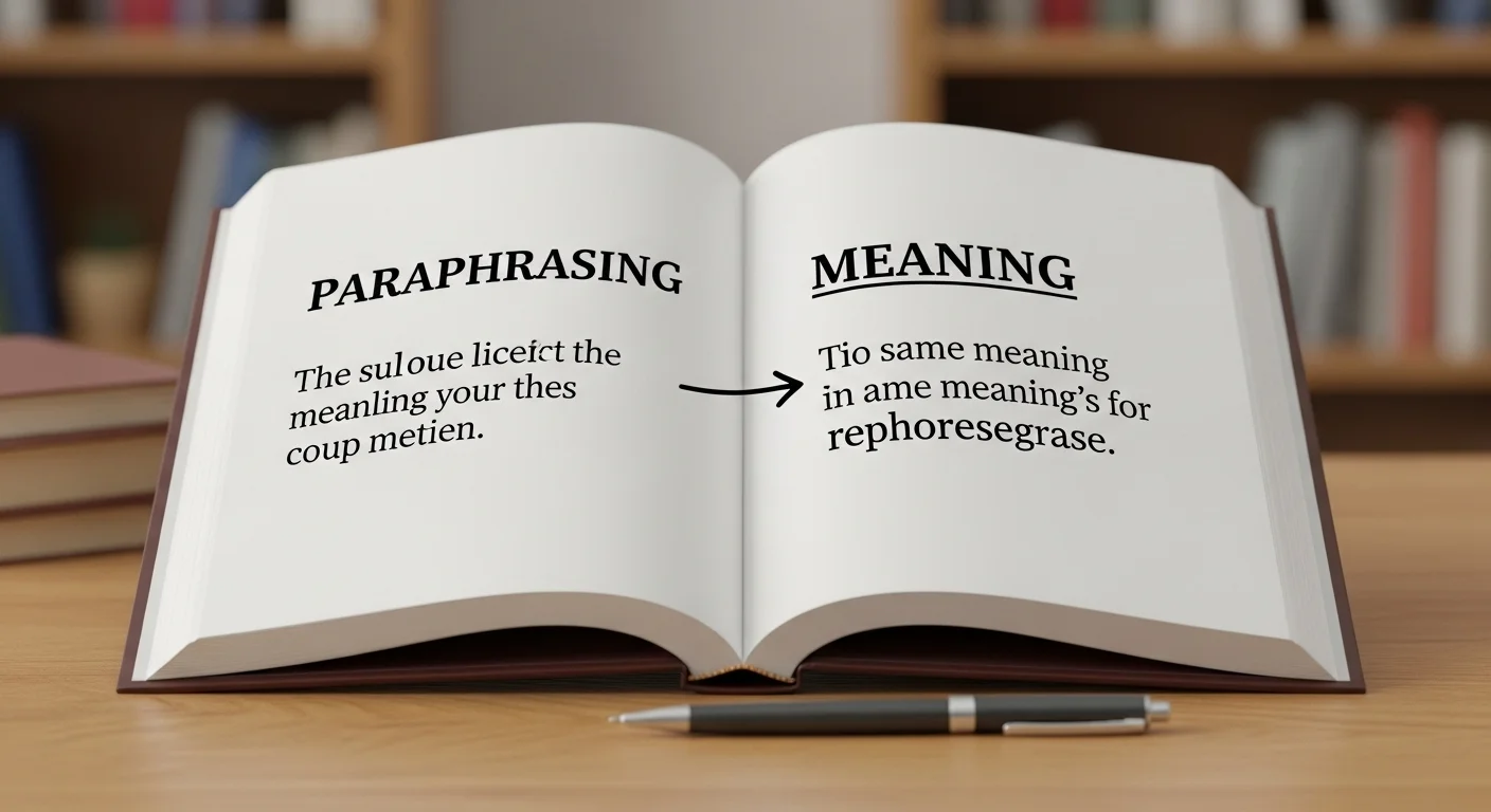 Paraphrasing Meaning in One Simple Line