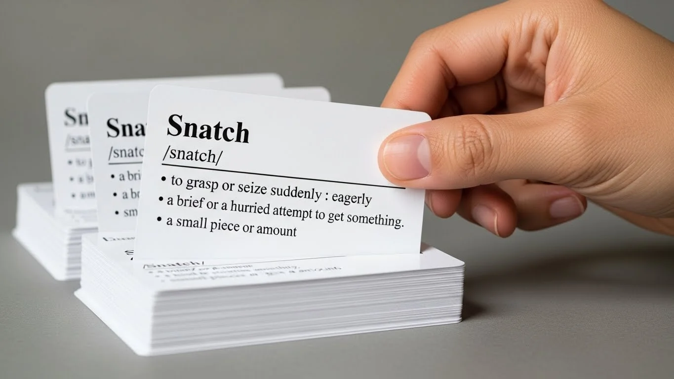 Snatch Meaning as a Verb