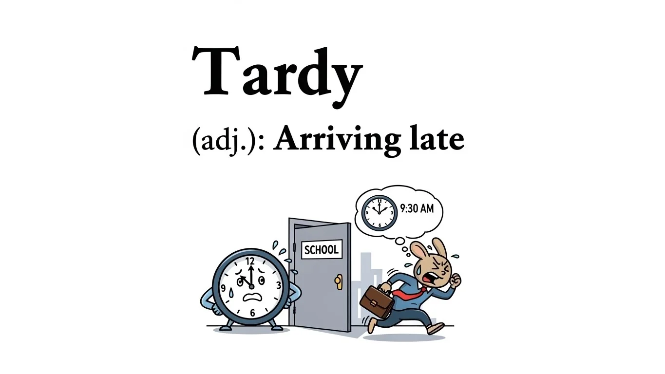 Tardy Synonyms