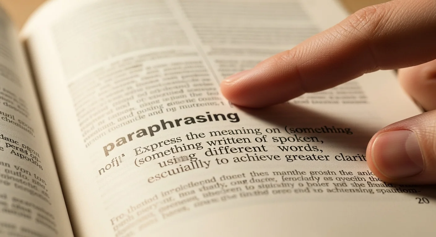 What Does “Paraphrasing” Mean