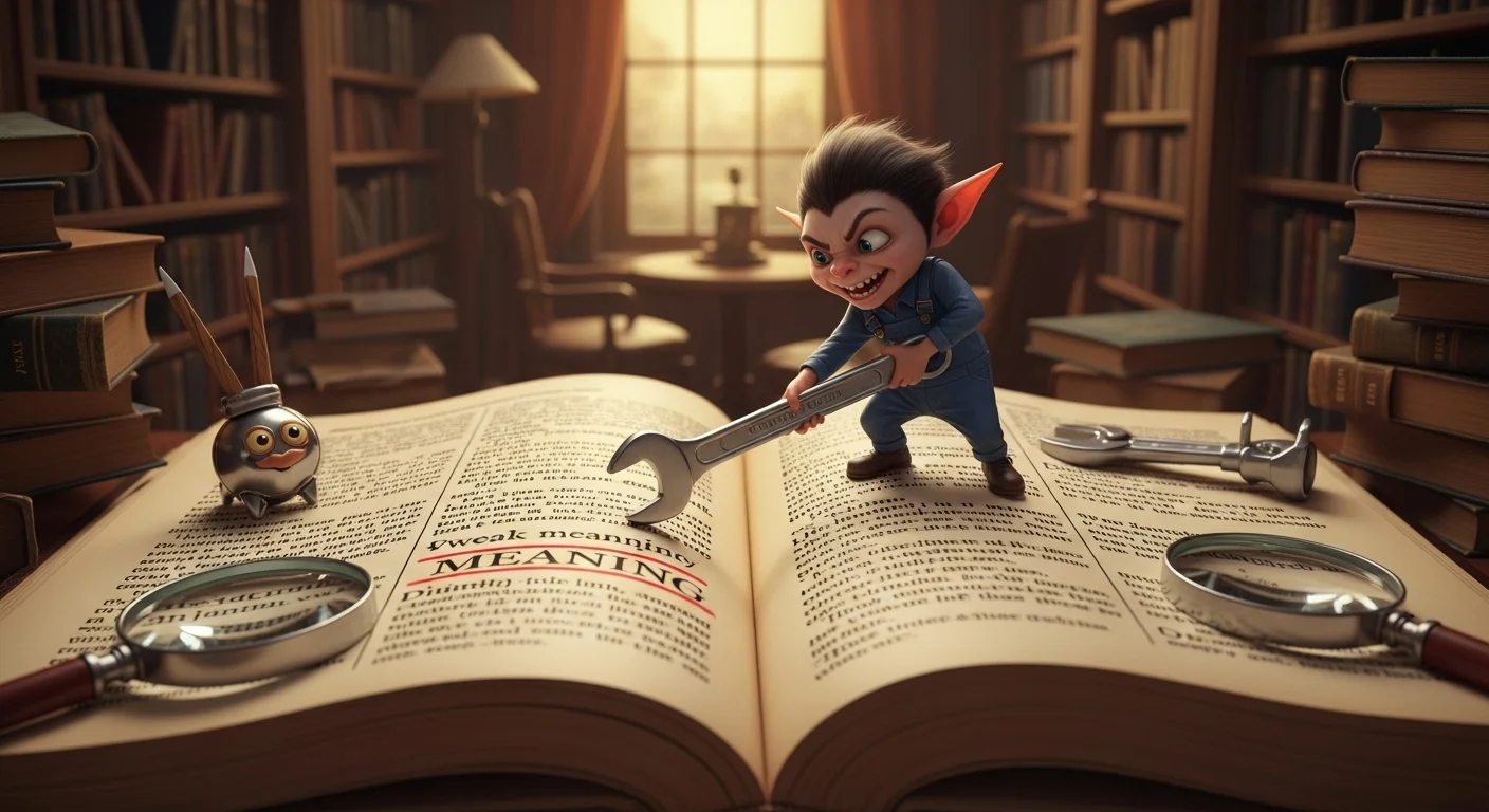 What Does “Tweak” Mean