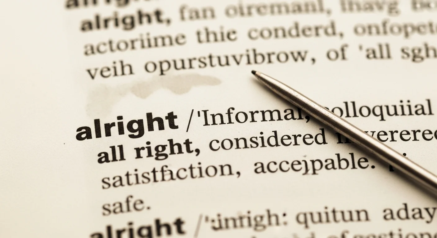 What Does Alright Mean