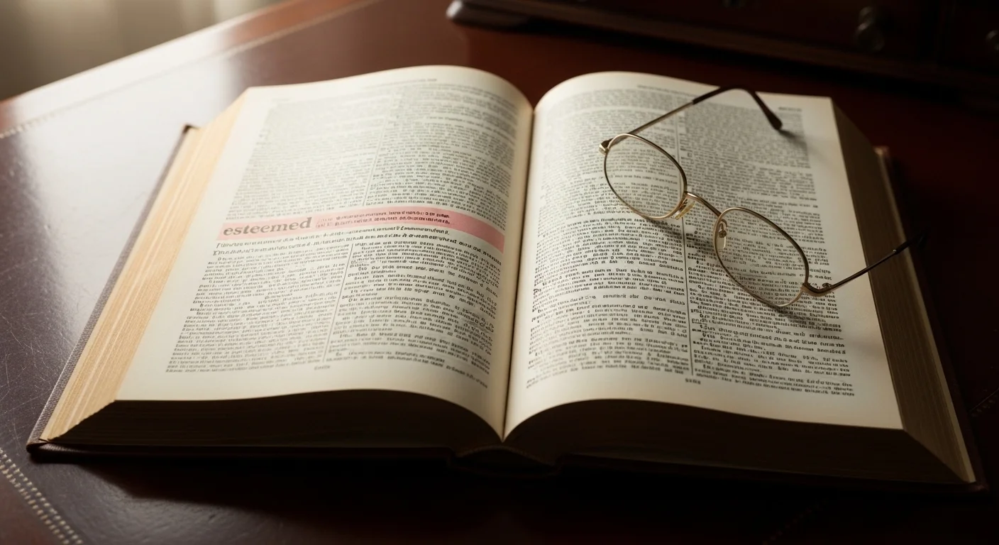 What Does Esteemed Mean