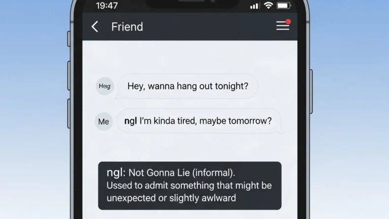 ngl meaning in text