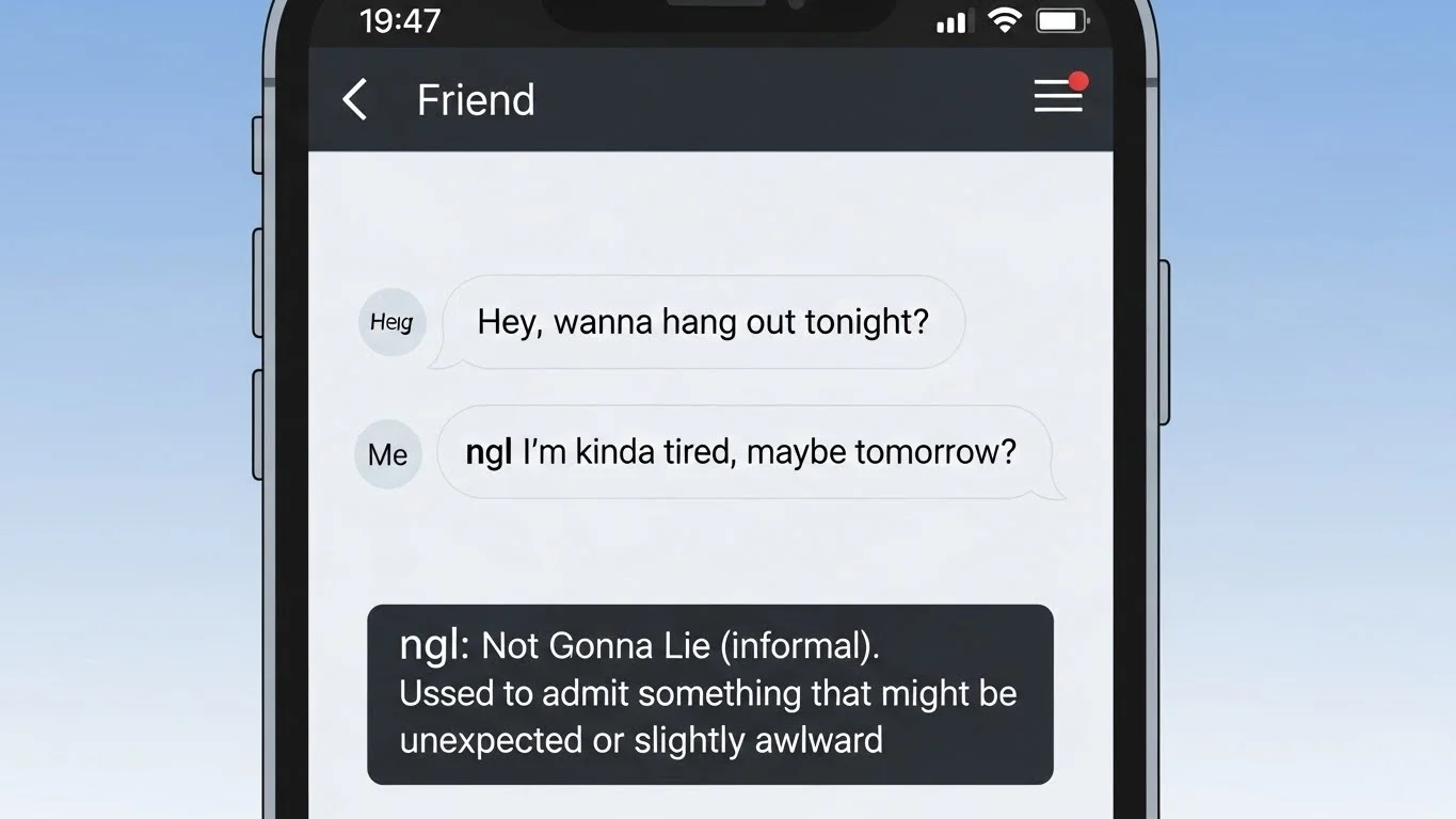 ngl meaning in text