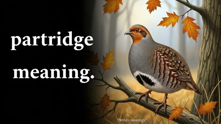partridge meaning