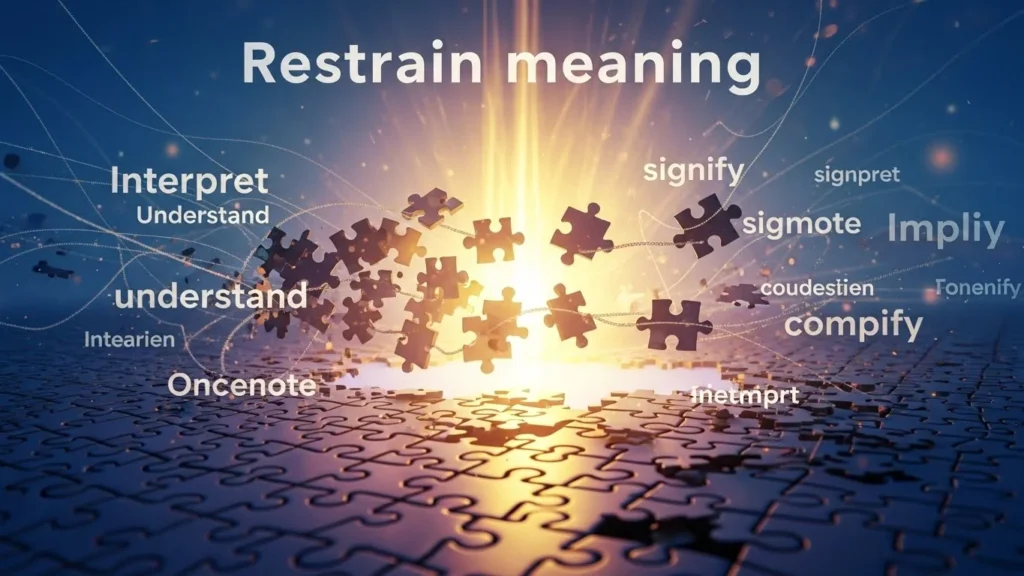 restrain meaning