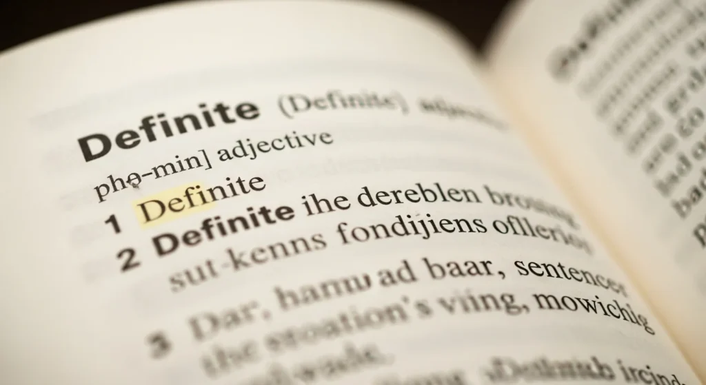 definite meaning